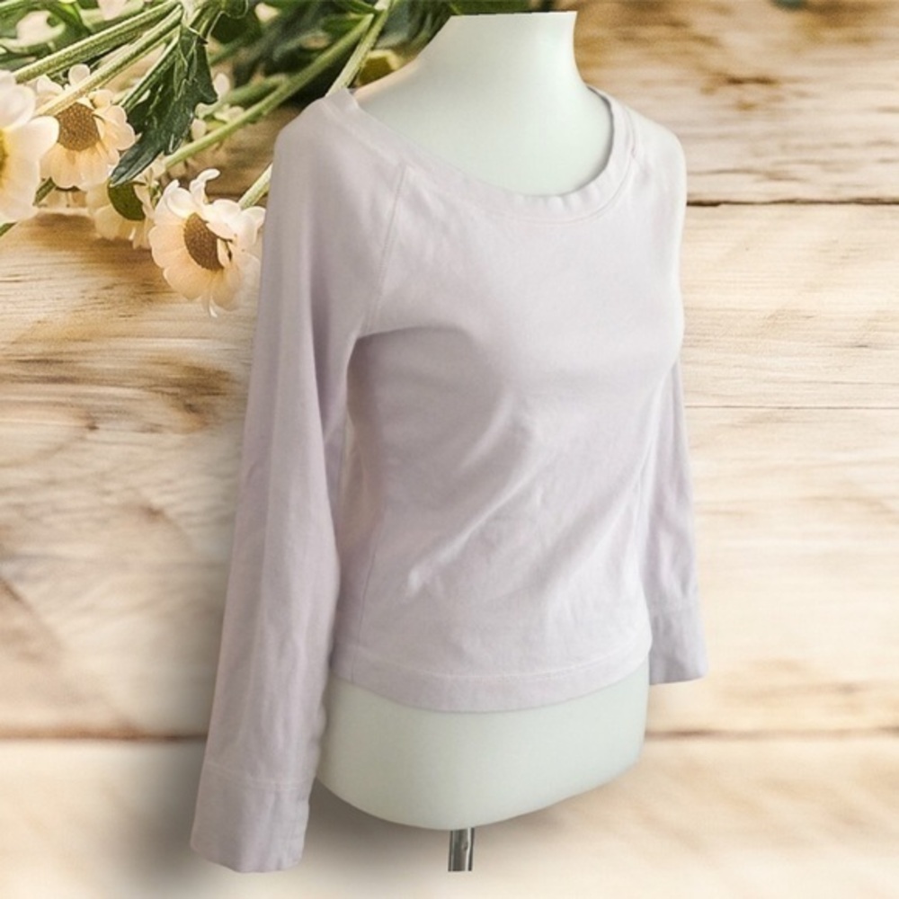 Express light purple light weight pull over sweatshirt